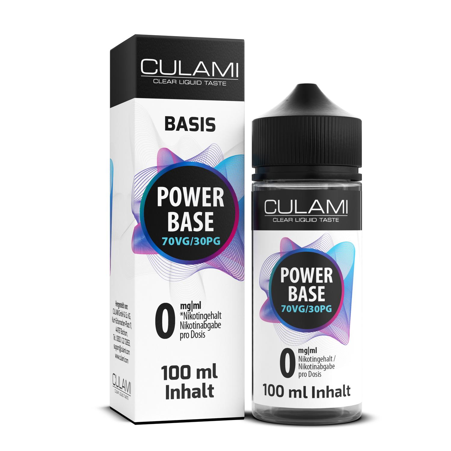 100ml Culami 0mg Basis Liquid 30PG/70VG