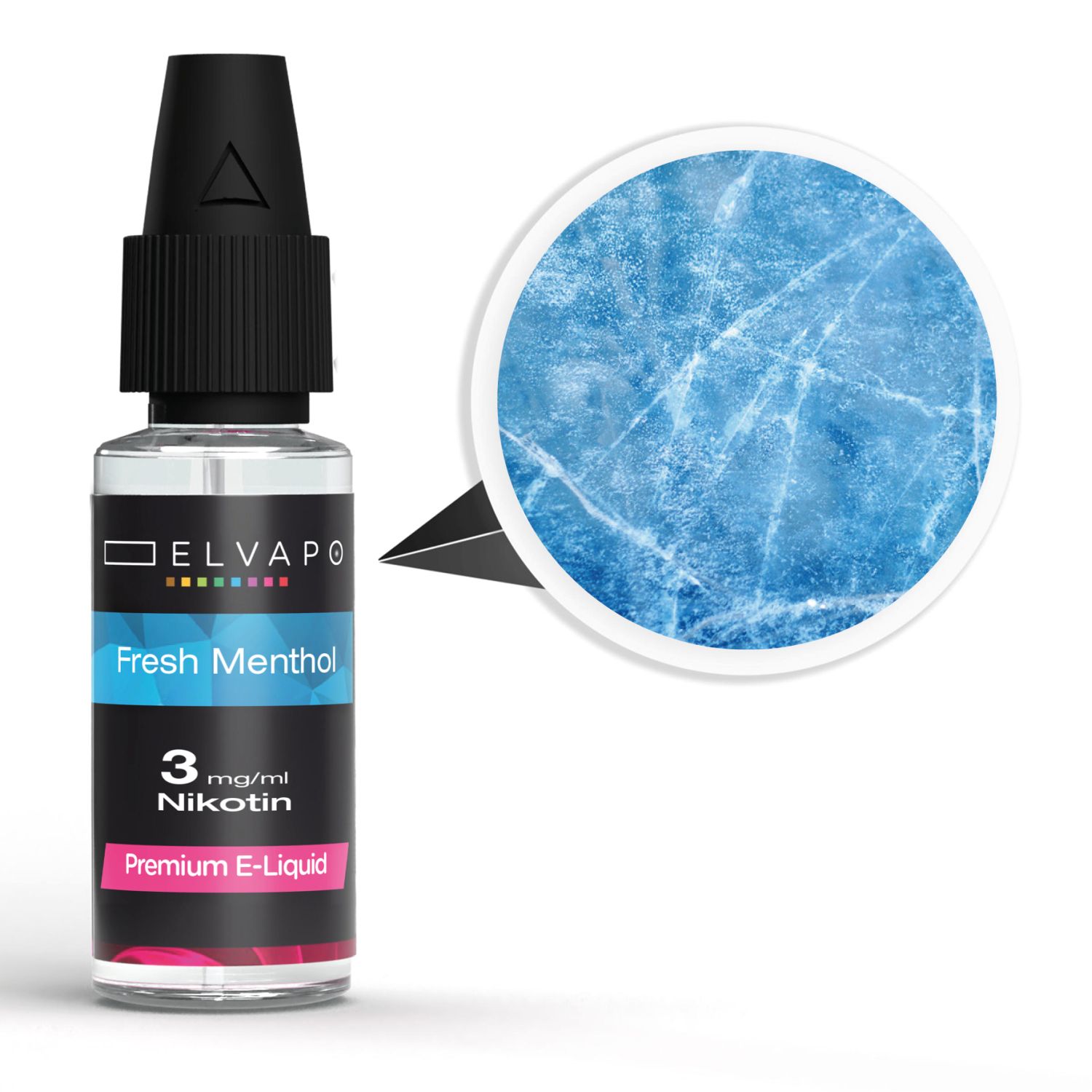 Elvapo Premium E-Liquid - Fresh Menthol 3mg