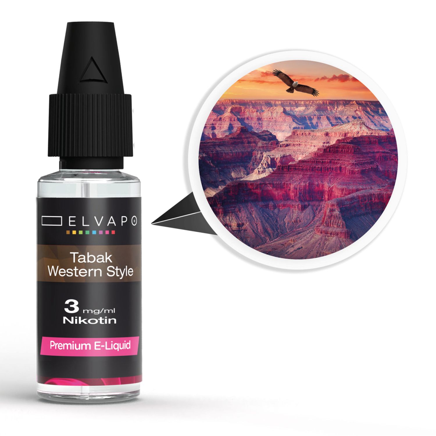 Elvapo Premium E-Liquid - Tabak - Western Style 3mg