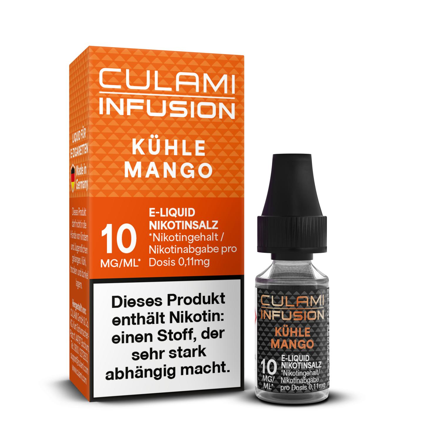 10ml Culami Infusion E-Liquid Kühle Mango 10mg Nikotinsalz