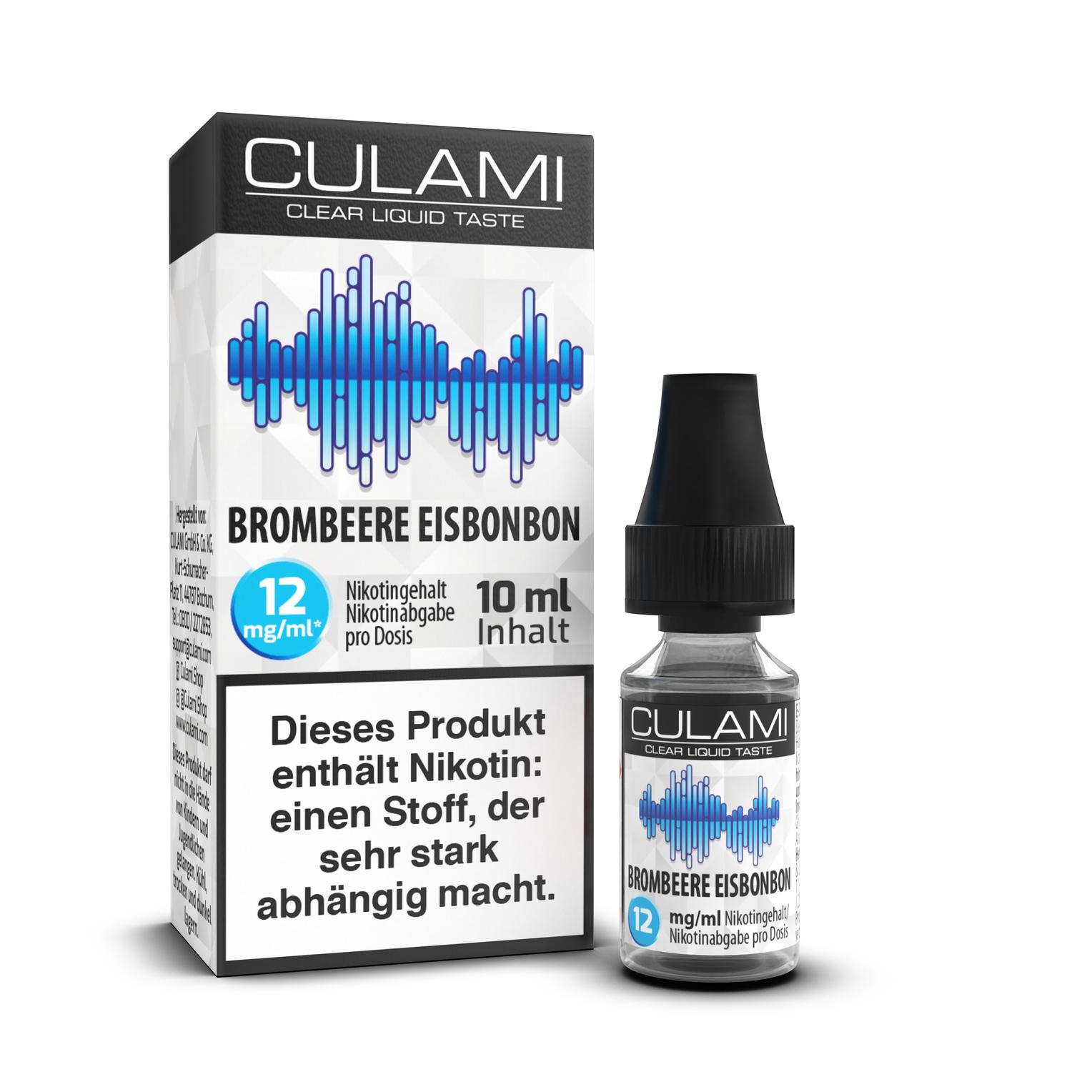 10ml Culami E-Liquid Brombeere Eisbonbon 12mg