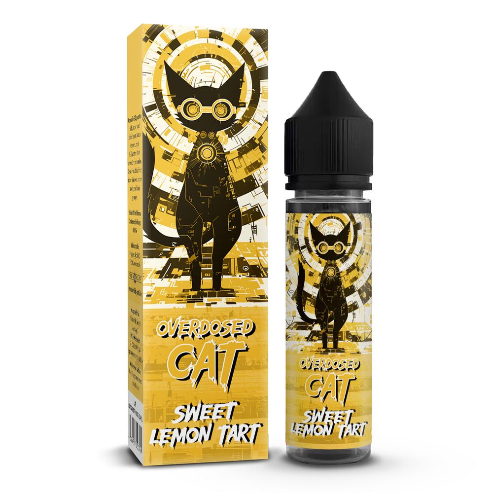 10ml Overdosed Cat Aroma - Sweet Lemon Tart (Longfill in 60ml Chubby Flasche)