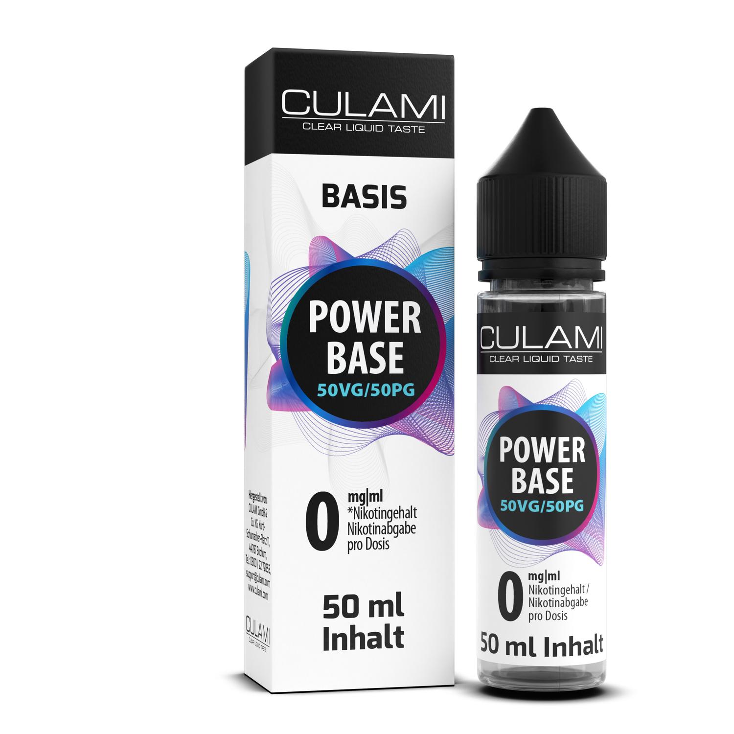 50ml Culami 0mg Basis Liquid 50PG/50VG