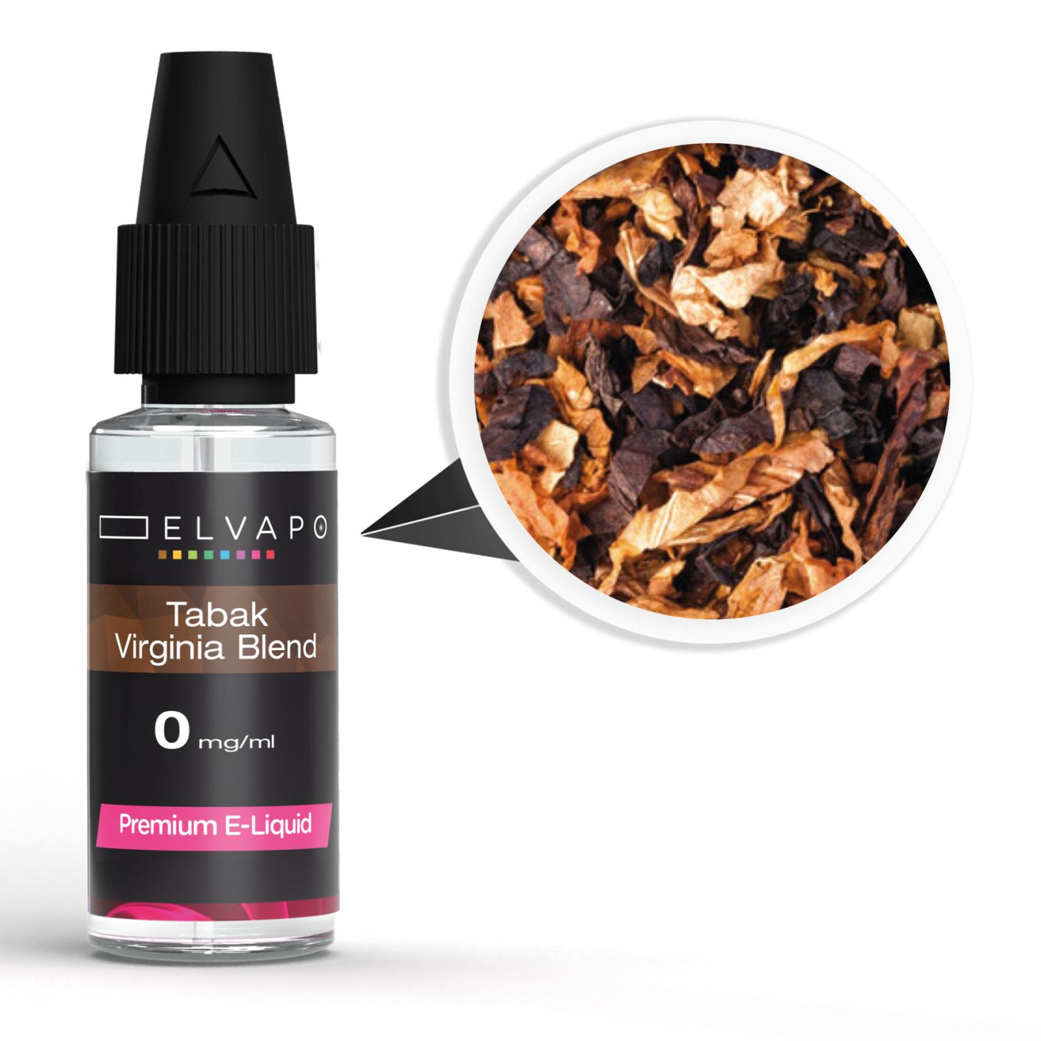 Elvapo Premium E-Liquid - Tabak - Virginia Blend 0mg