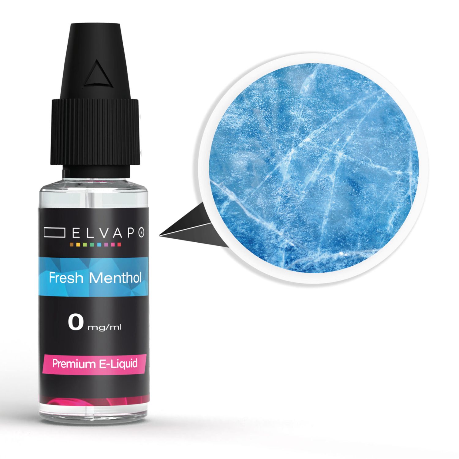 Elvapo Premium E-Liquid - Fresh Menthol 0mg