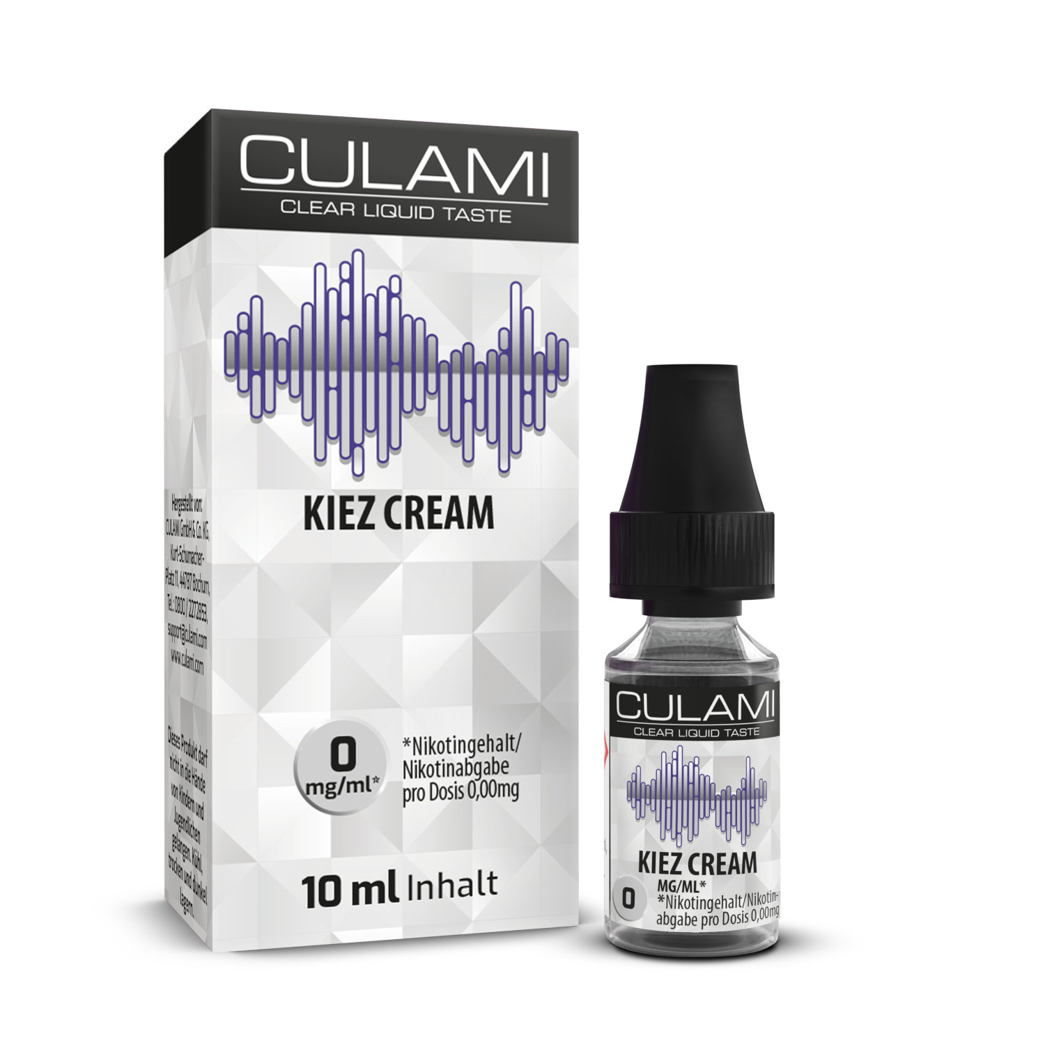 10ml Culami E-Liquid Kiez Cream 0mg