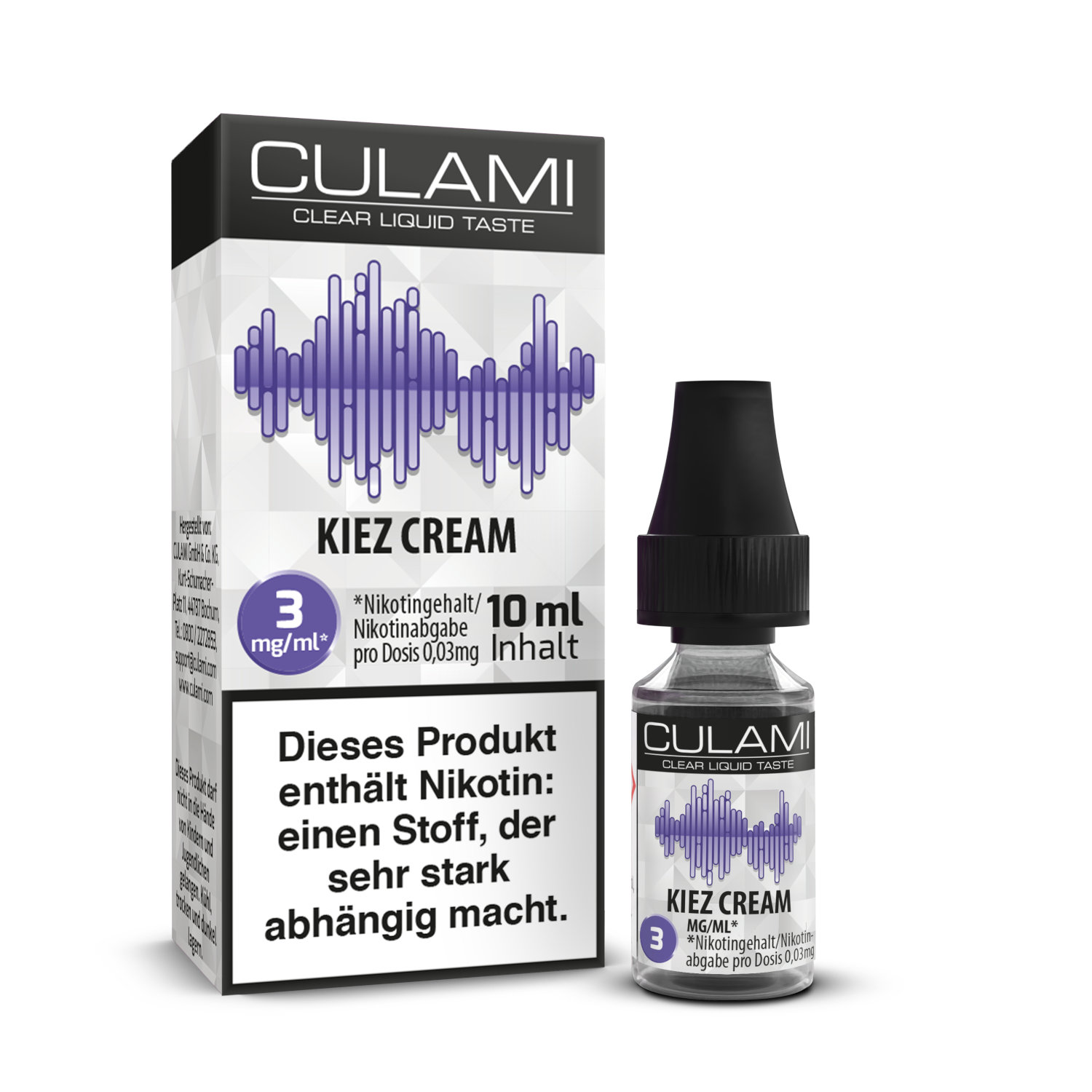 10ml Culami E-Liquid Kiez Cream 3mg