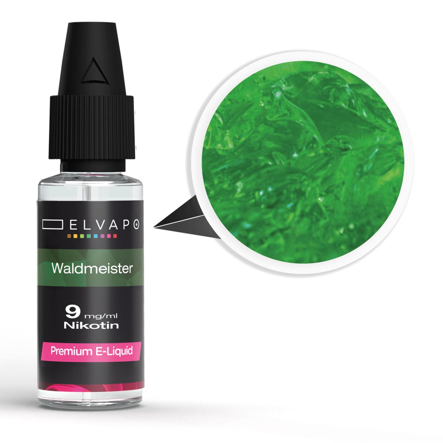 Elvapo Premium E-Liquid - Waldmeister 9mg