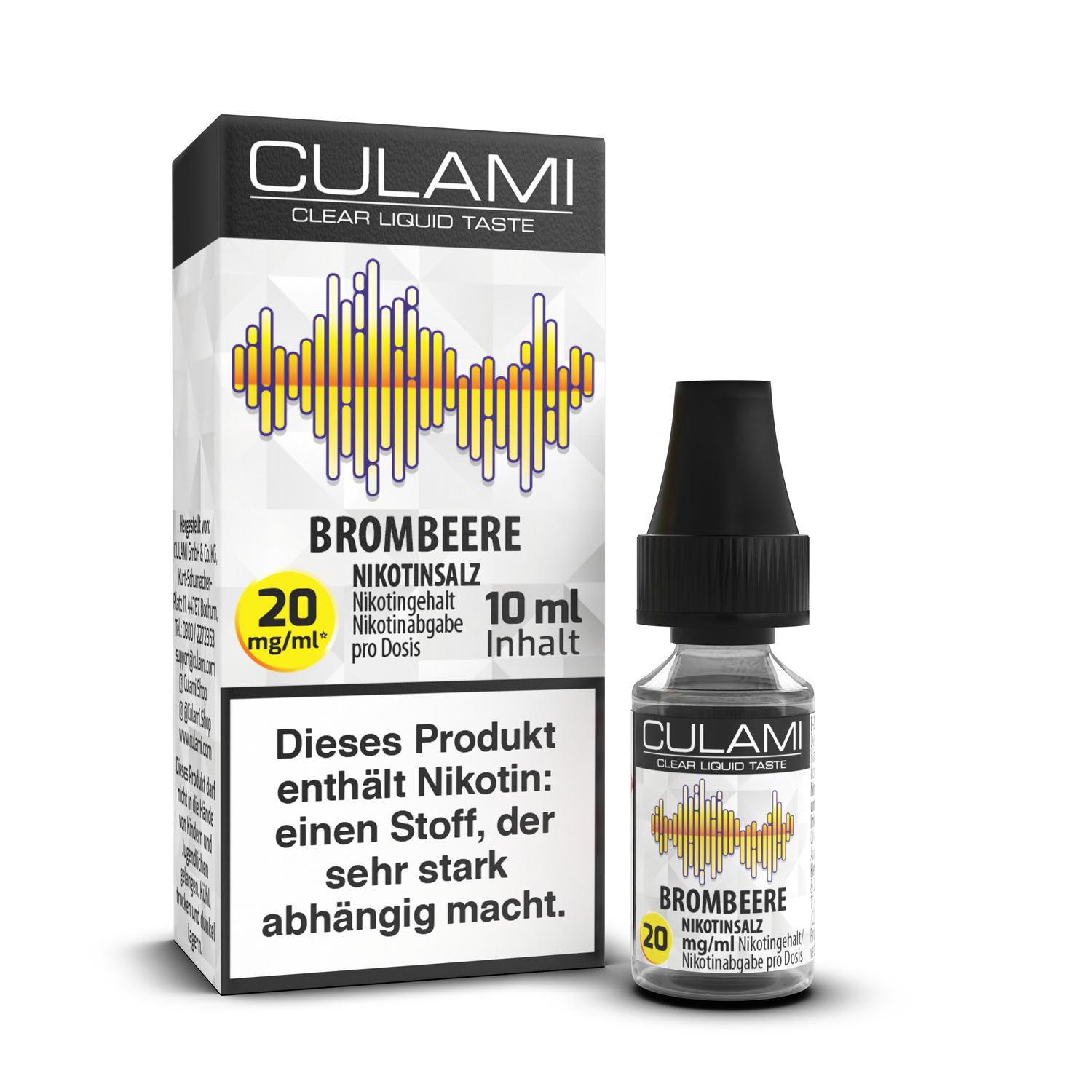 10ml Culami E-Liquid Brombeere 20mg Nikotinsalz