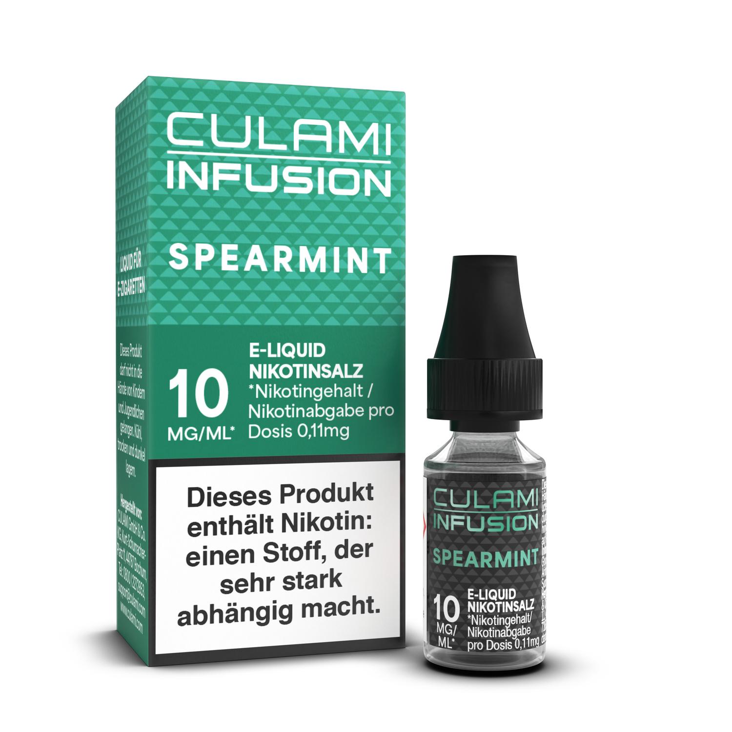 10ml Culami Infusion E-Liquid Spearmint 10mg Nikotinsalz