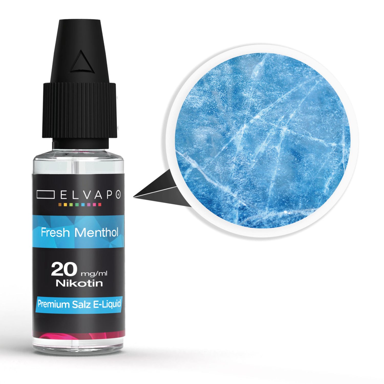 Elvapo Premium Nikotinsalz E-Liquid - Fresh Menthol 20mg