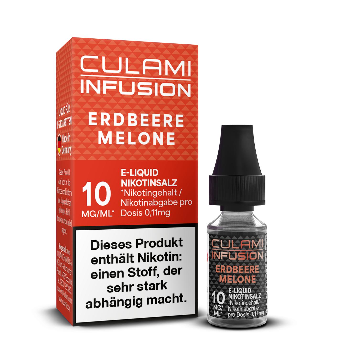 10ml Culami Infusion E-Liquid Erdbeere Melone 10mg Nikotinsalz